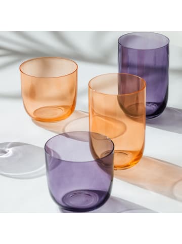 like. by Villeroy & Boch Wasserglas, Set 2tlg Like Apricot in orange