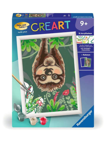 Ravensburger Malprodukte CreArt, Malen nach Zahlen Kinder - Faultier-Liebe Malen nach Zahlen Kinder Ab 9 Jahre in bunt
