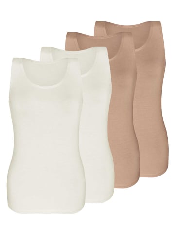 Sassa 4er Sparpack Top in ivory skin