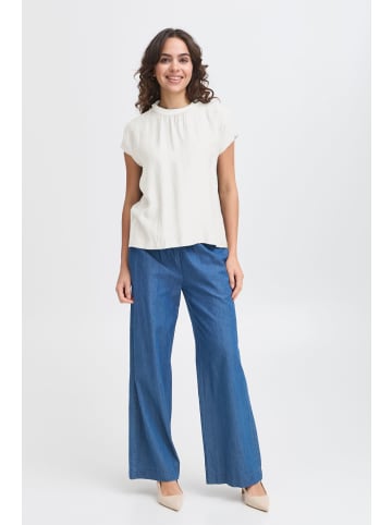 Fransa Kurzarm-Bluse FRARIANA Loose fit in Whisper White
