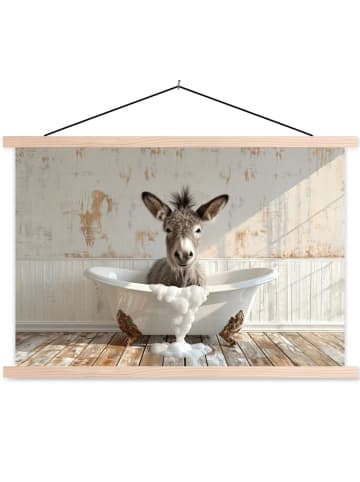 MuchoWow Poster mit Leiste Esel  (BxH)