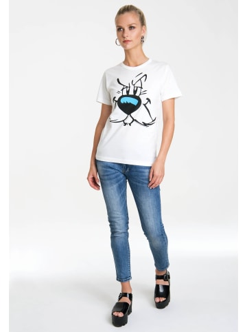 Logoshirt T-Shirt Idefix – Faces in altweiss