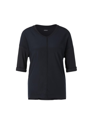 MARC CAIN Blusenshirt aus Material-Mix in Blau