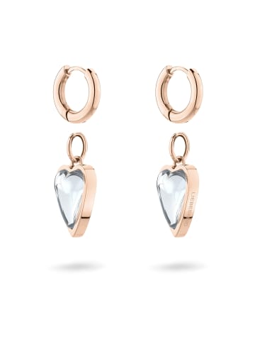 Liebeskind Berlin Creolen Glass Heart in roségold