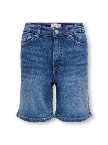 KIDS ONLY High Waist Kogjuicy Denim Jeans-Shorts in medium blue denim