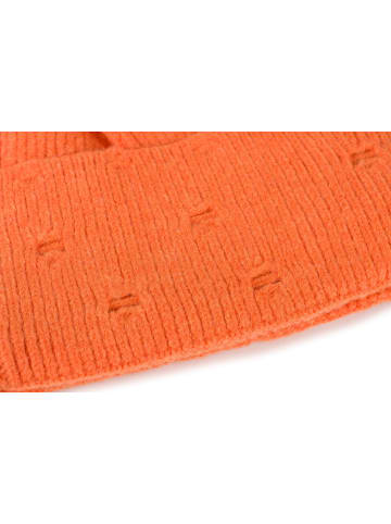 styleBREAKER Strick Mütze in Orange