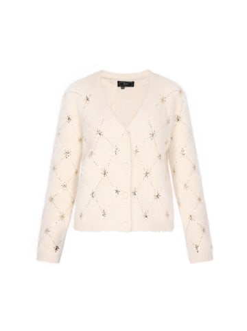 faina Damen Cardigan in Wollweiss