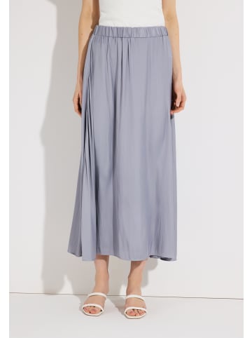 More & More glänzender Maxirock, Schlupfform in grey