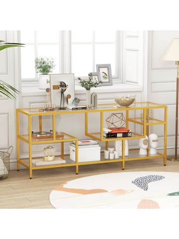 COSTWAY TV-Schrank 147 x 40 x 62 cm in Gold
