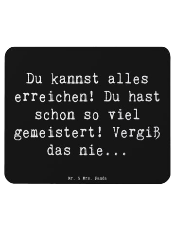 Mr. & Mrs. Panda Mauspad Spruch Selbstvertrauen stärken mit Spruch in Schwarz