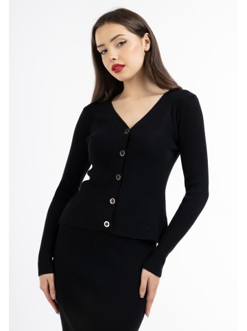 faina Damen Strickjacke in schwarz
