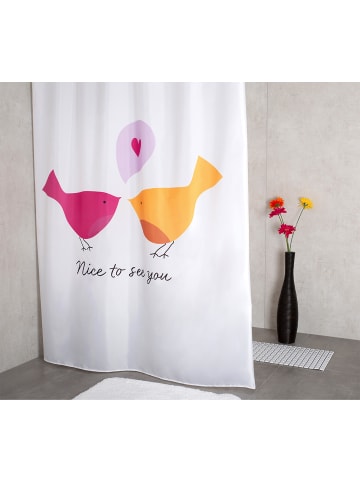 RIDDER Duschvorhang Textil C U inkl. Ringe multicolor 180x200 cm