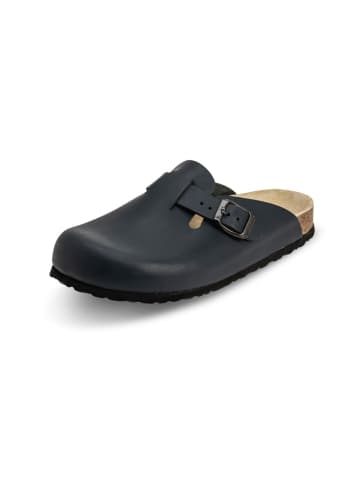 VITAFORM Vollrindleder Clogs in blau
