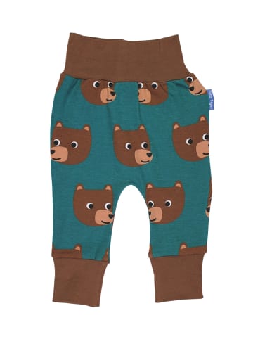 Toby Tiger Hose mit Bären Print in blau