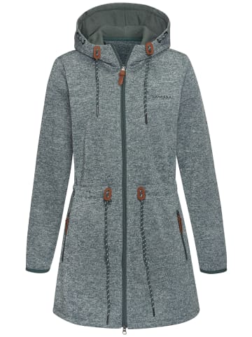 LASCANA Strickfleecejacke in petrol