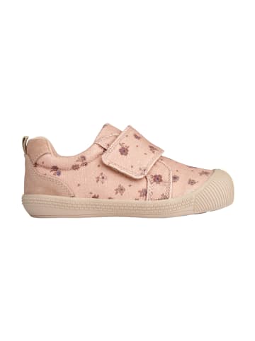 Wheat Lauflernschuhe Kei Canvas mit Klettverschluß in Rose Beige Flowers