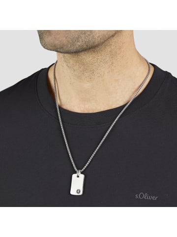 s.Oliver Kette mit Taganhänger in silber