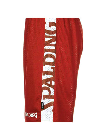 Spalding Trainingsshorts Essential Reversible in rot / weiß