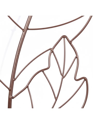 relaxdays 2 x Rankgitter "Blatt" in Braun - (B)30 x (H)100 cm