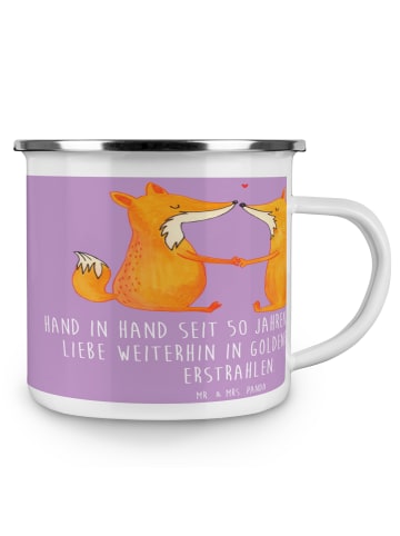 Mr. & Mrs. Panda becher emaille 50. Hochzeitstag Goldene Hochzei... in Lavendeltraum
