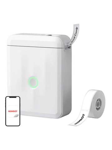 Niimbot D110M Tragbarer Bluetooth-Etikettendrucker Weiß