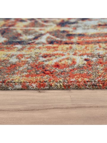 KADIMA DESIGN Outdoor Teppich Vintage-Muster Balkon, Terrasse schmutzabweisend in Mehrfarbig