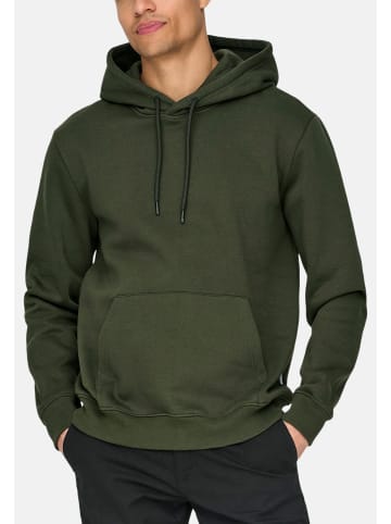 ONLY & SONS Sweatshirt / Hoodie Connor in Schwarz / dunkelgrün