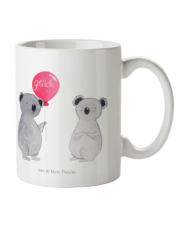 Mr. & Mrs. Panda Kaffeetasse Koala Luftballon ohne Spruch in Weiß