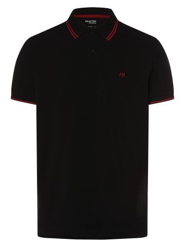 Selected Poloshirt SLHDante in schwarz