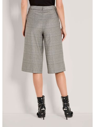 MADELEINE Glencheck-Bermuda mit hohem Bund in graphit / multicolor