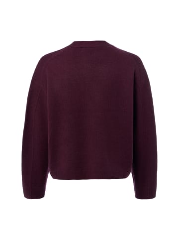 IPURI Strickjacke in aubergine - 0002