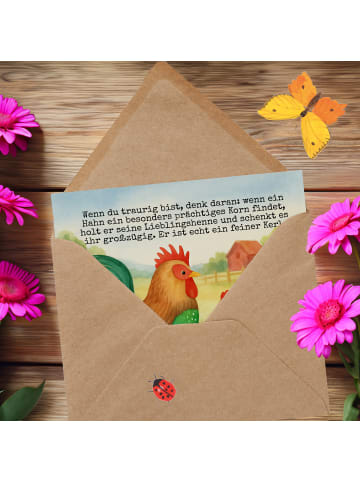 Mr. & Mrs. Panda Glückwunschkarte Hahn Korn Design mit Spruch in Weiß