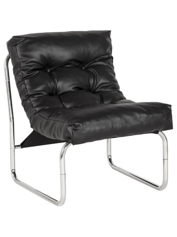 KADIMA DESIGN Design Clubsessel, Retro Lounge, Modular, Praxis, Chromkufen in Schwarz