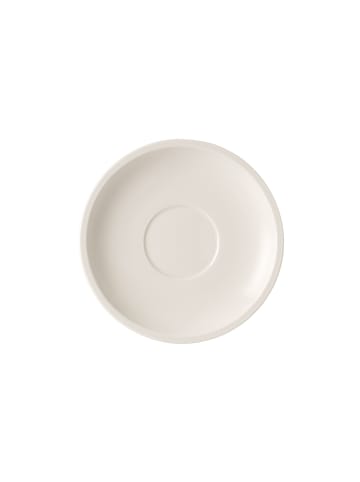 Villeroy & Boch 6er Set Café au Lait Untertassen Artesano Original in Weiß ø 17 cm in weiß