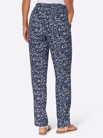 Sieh an! Schlupfhose in marine-weiß-bedruckt
