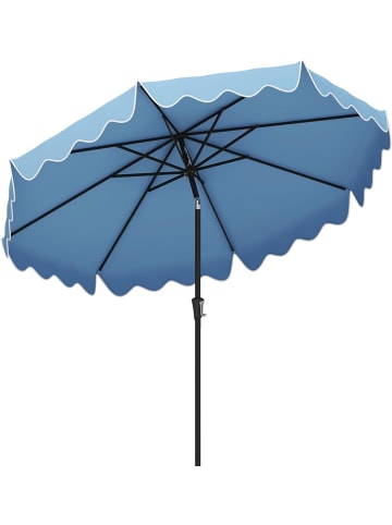 COSTWAY Sonnenschirm 270 cm in Blau