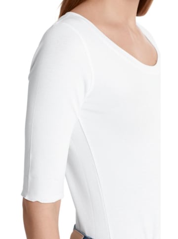 MARC CAIN Hochwertiges Basic-Shirt in Weiß