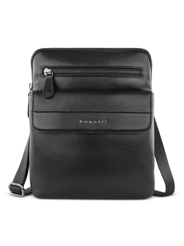 Bugatti Nome Umhängetasche Leder 21 cm schwarz