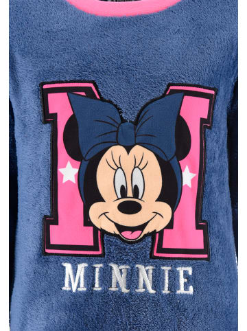 Disney Minnie Mouse 2tlg. Outfit: Schlafanzug Langarmshirt und Hose in Dunkel-Blau