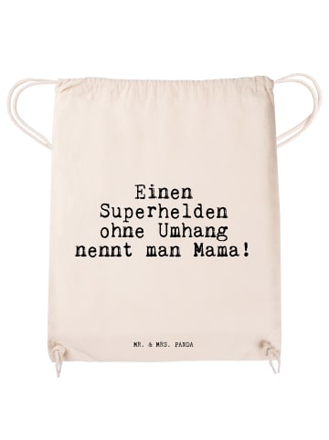 Mr. & Mrs. Panda Jutebeutel Einen Superhelden ohne Umhang... mit... in Creme