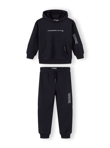 Minoti 2-tlg Jogginganzug 29FLEECE259 in schwarz