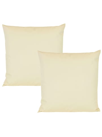 JACK 2er Set Outdoor Kissenhülle 45x45cm Uni in Beige