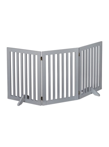 relaxdays Absperrgitter in Grau - (B)154 x (H)70 cm
