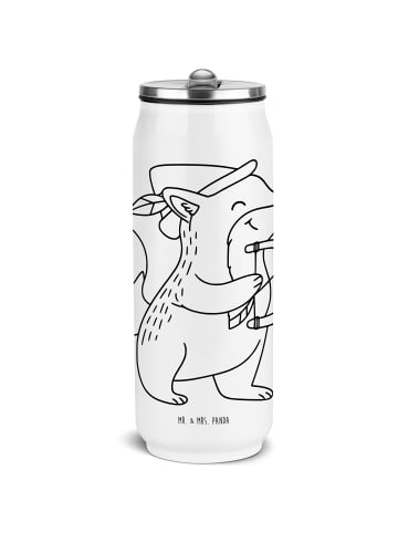 Mr. & Mrs. Panda Thermoflasche Schütze Astrologie ohne Spruch in Weiß