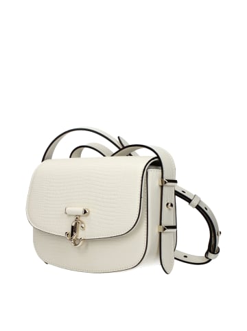 Jimmy Choo Weiß Leder Schulter Tasche