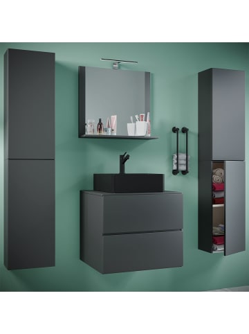 ebuy24 Badmöbelset LendasXLBL anthrazit anthrazit 127 x 52 cm