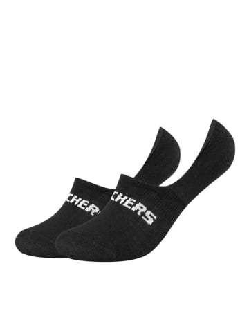 Skechers Socken Unisex 2p Basic Footies Mesh Ventilation in Black