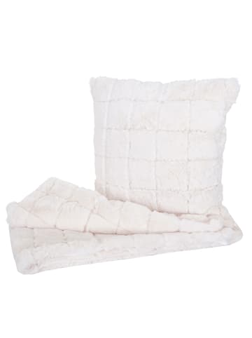 MCW Set Wohndecke mit Deko-Kissen