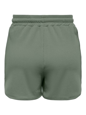 JACQUELINE de YONG Kurze Basic Stoff Hose Sweat Shorts JDYSHINE in Dunkelgrün