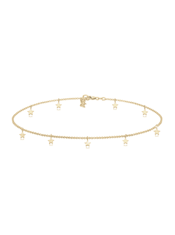 Elli Halskette 925 Sterling Silber Sterne, Astro in Gold